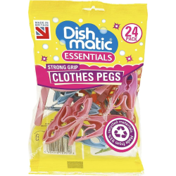 DishMatic kolíčky na prádlo dvoubarevné 24ks