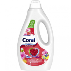 Coral prací gel na barevné prádlo Třešňový květ & Broskev 23PD 1,15l