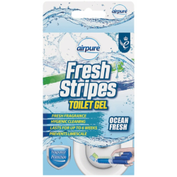 Airpure Fresh Stripes bezkošíkový WC gel Ocean Fresh 45ml