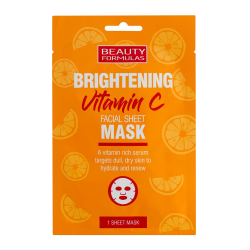 Beauty Formulas pleťová plátýnková maska Vitamin C