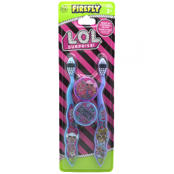 L.O.L. Surprise! zubní kartáček s krytkou pro děti 3+ měkký 2 kusy