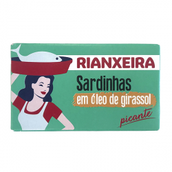 Jemně pikantní sardinky z Portugalska ve slunečnicovém oleji 120g