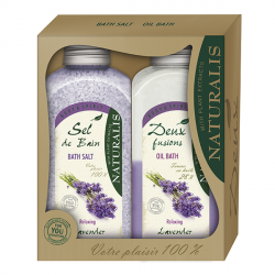 Naturalis Lavender koupelová pěna 800 ml + sůl 1 kg dárková sada