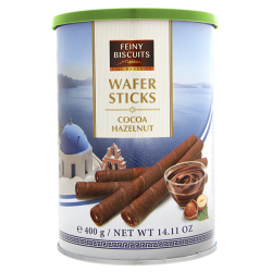 Feiny Biscuits Wafer Sticks Křupavé trubičky plněné čokoládovo lískooříškovým krémem 400 g
