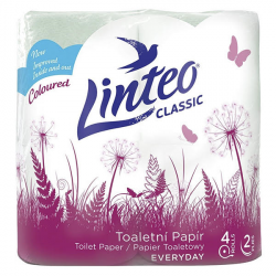 Linteo classic Toaletní papír růžový 2vr 4 role